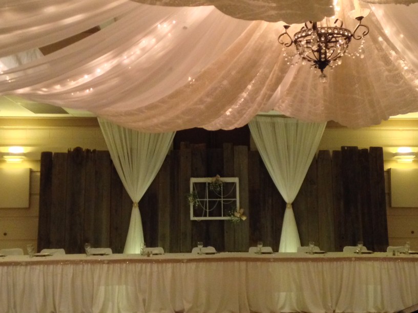 Rustic Barn Board Backdrop Devine Wedding Design