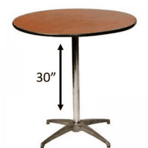 Wooden 30 Inch Bistro Table