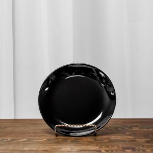 Black Small 7" Dinner Plate