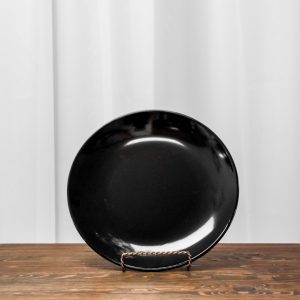 Black 10" Dinner Plate