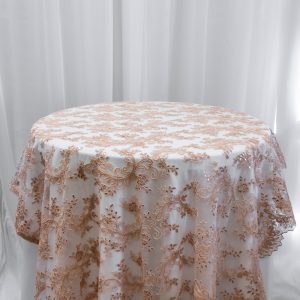 Dusty Rose Sequin Overlay