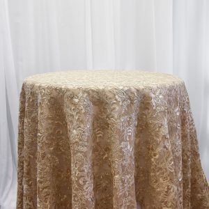 Taupe Brocade (no sequins) Overlay