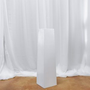 White Tapered Pillar